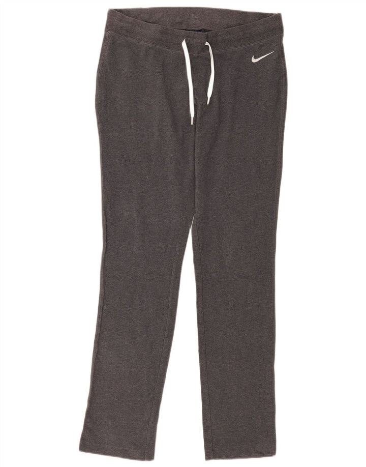 Calça de treino feminina Nike UK 14 algodão cinza médio