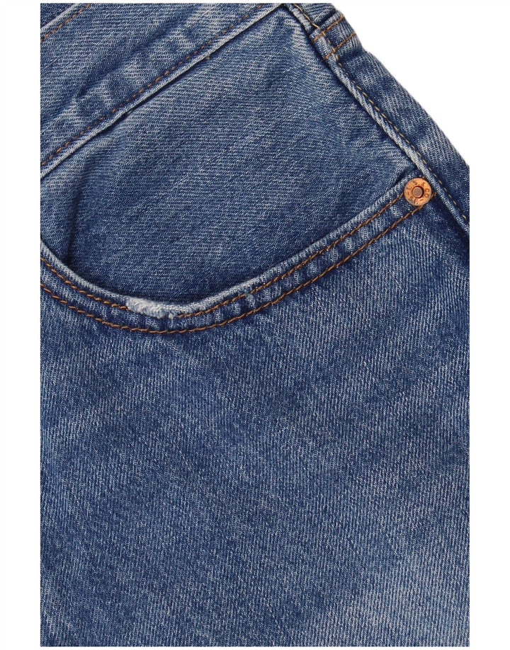 Mini saia jeans feminina Levi's W31 algodão azul médio
