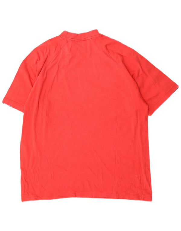 Camiseta gráfica masculina Kappa Top grande de algodão colorido vermelho