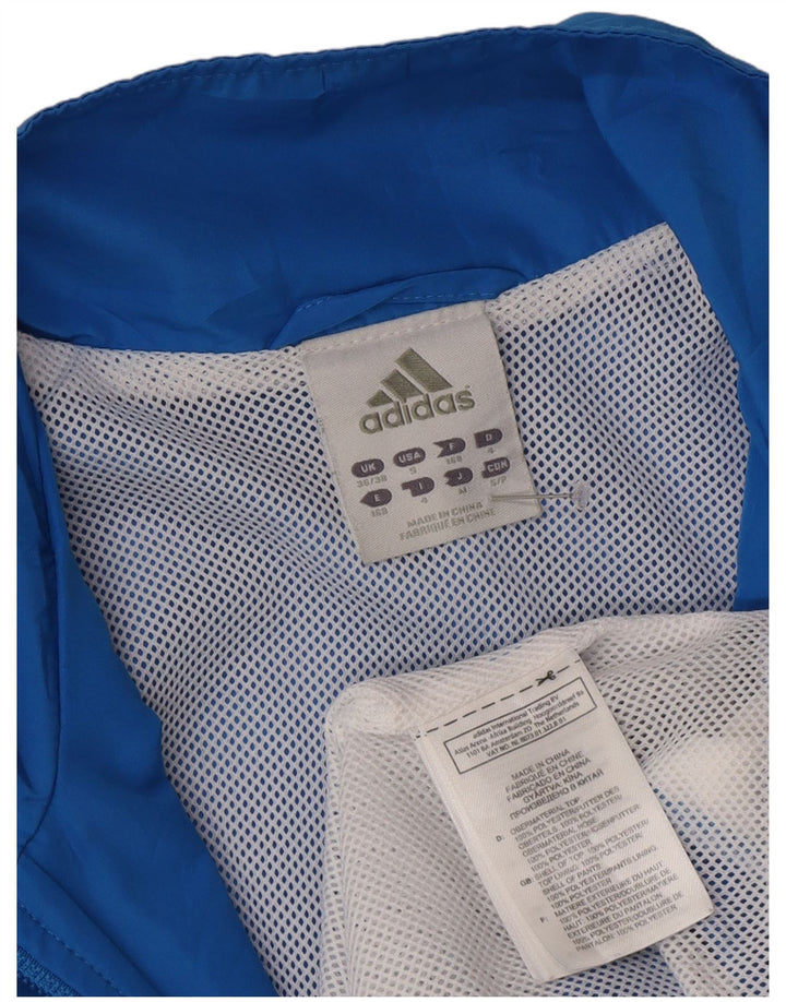 Adidas Mens Rain Jacket UK 36/38 Pequeno Azul Colorblock Poliéster