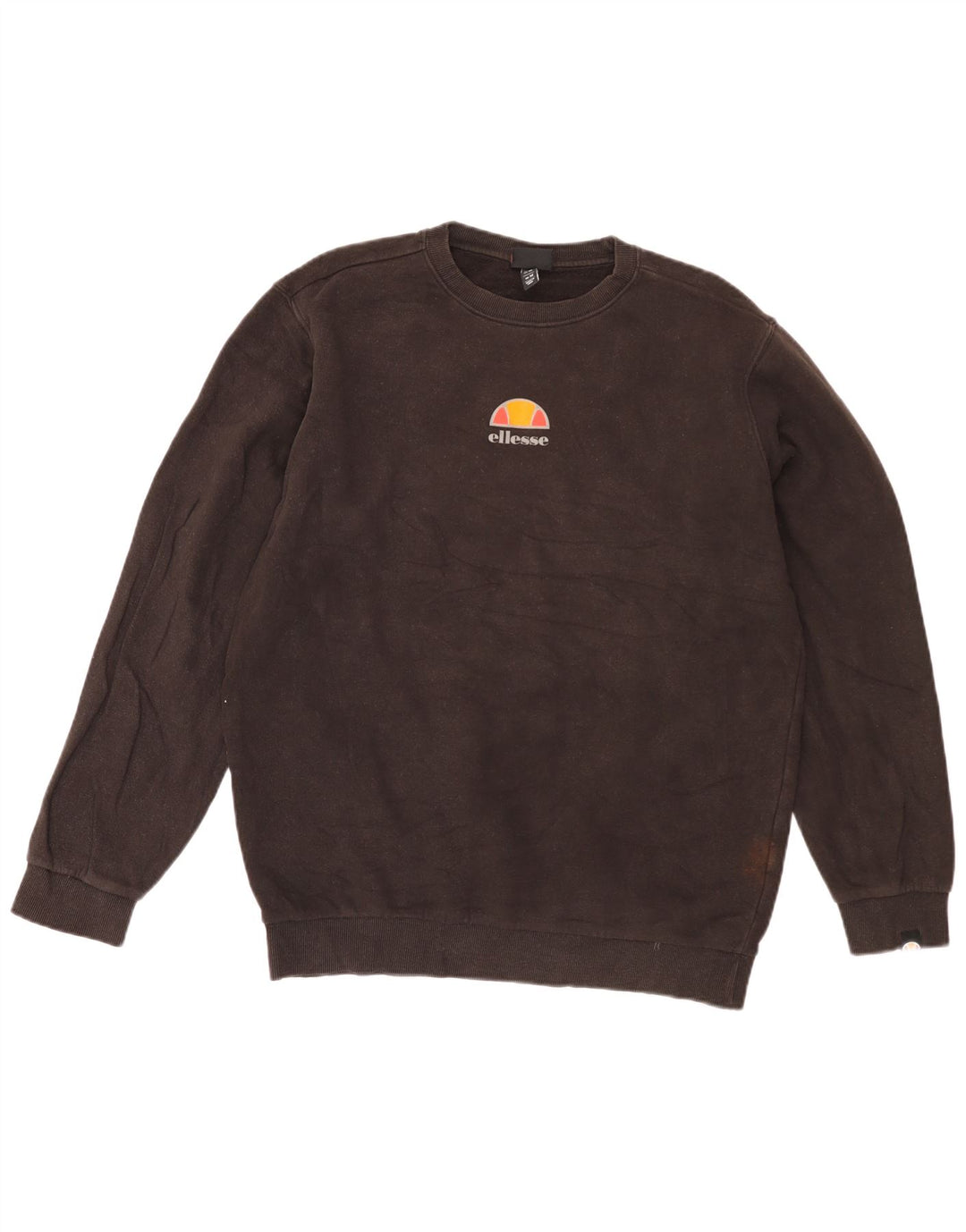 Ellesse moletom masculino jumper médio marrom algodão