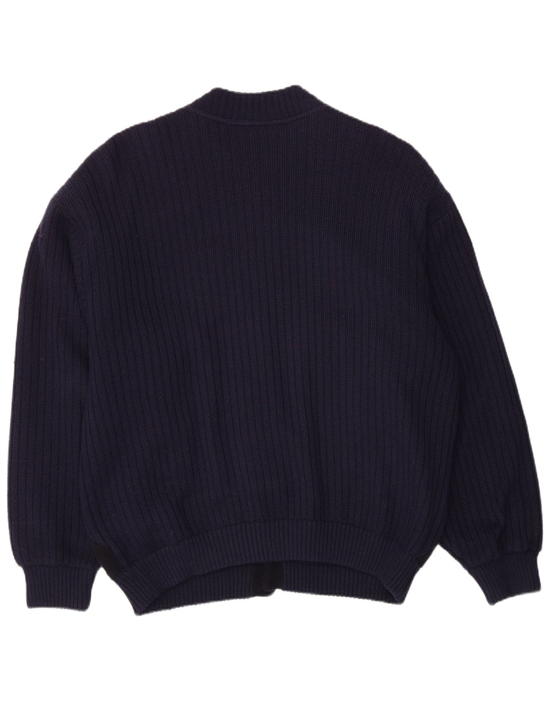 Suéter cardigã masculino Life Line grande azul marinho