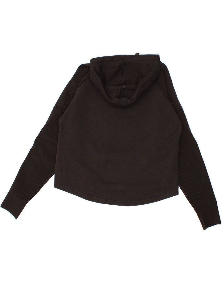 PUMA Womens Hoodie Jumper UK 14 Large Black Cotton Vintage Puma and Second-Hand Puma from Messina Hembry 