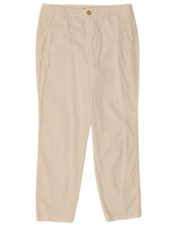 Calça Chino Reta Feminina Zara EU 38 Pequeno W28 L26 Branco