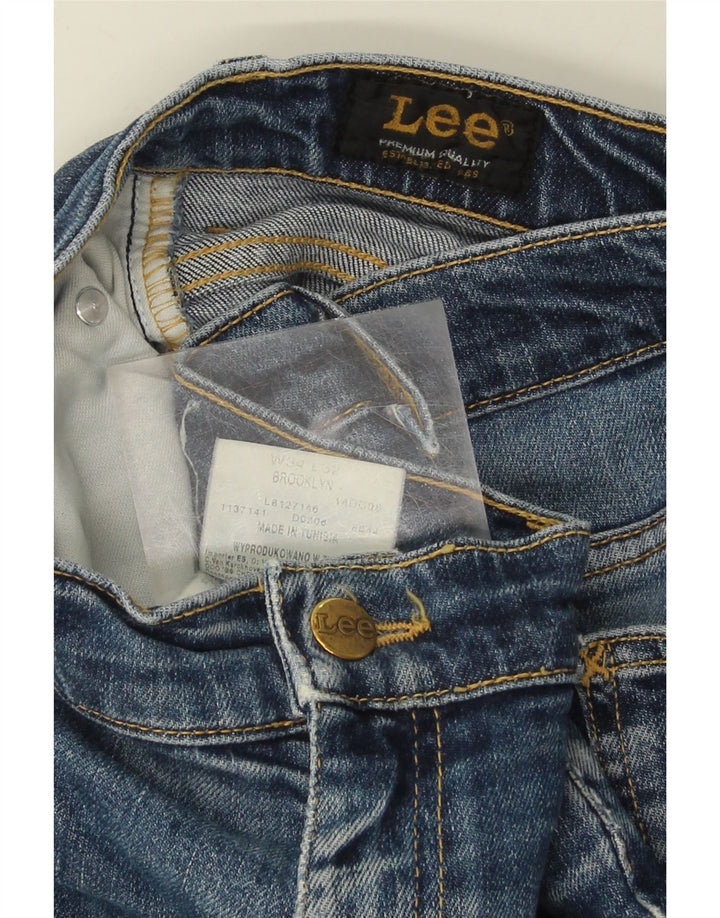 LEE Mens Brooklyn Straight Jeans W34 L29 Blue Cotton Vintage Lee and Second-Hand Lee from Messina Hembry 