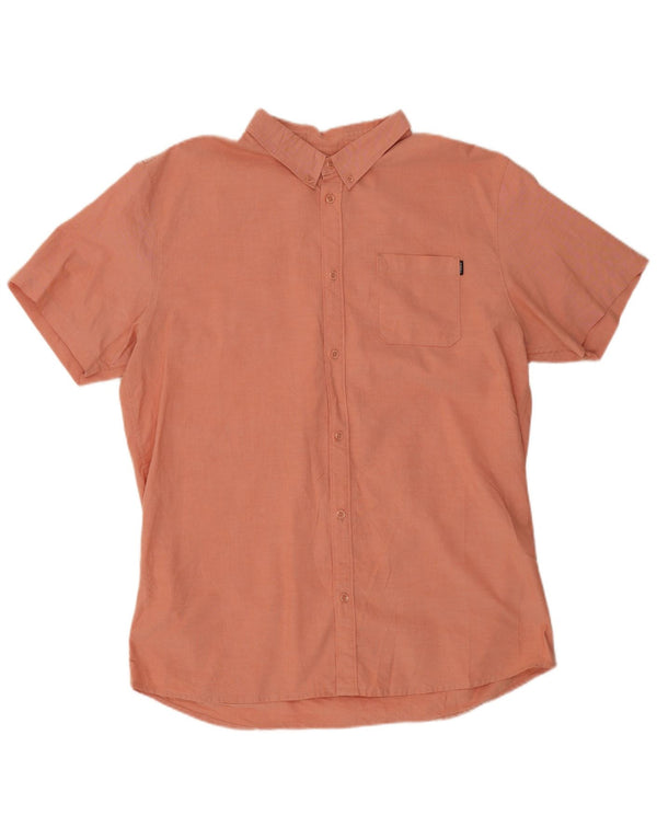 Camisa masculina O'Neill de manga curta com ajuste moderno 2XL algodão laranja