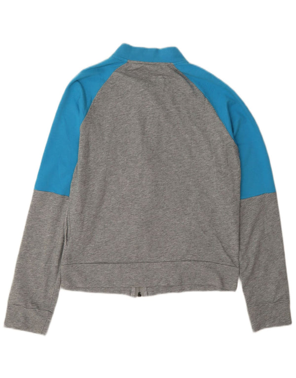 Jaqueta Adidas Feminina Graphic Tracksuit UK 8/10 Pequena Cinza Colorblock