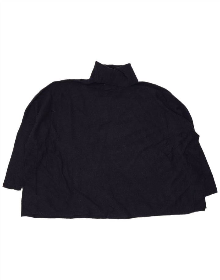 Suéter feminino White Label com gola redonda e gola redonda Reino Unido 16 grande azul marinho