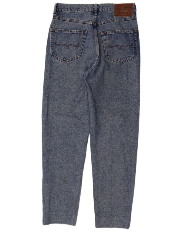 EL CHARRO Mens Tapered Jeans W33 L31 Blue Cotton