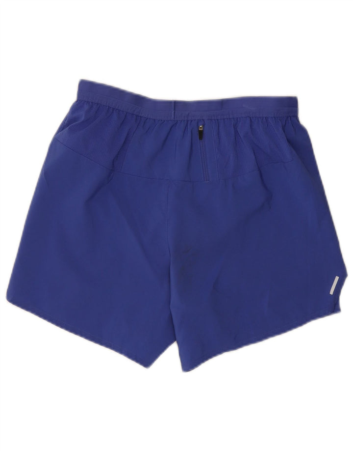 Shorts esportivos femininos NIKE Dri Fit UK 12 poliéster azul médio