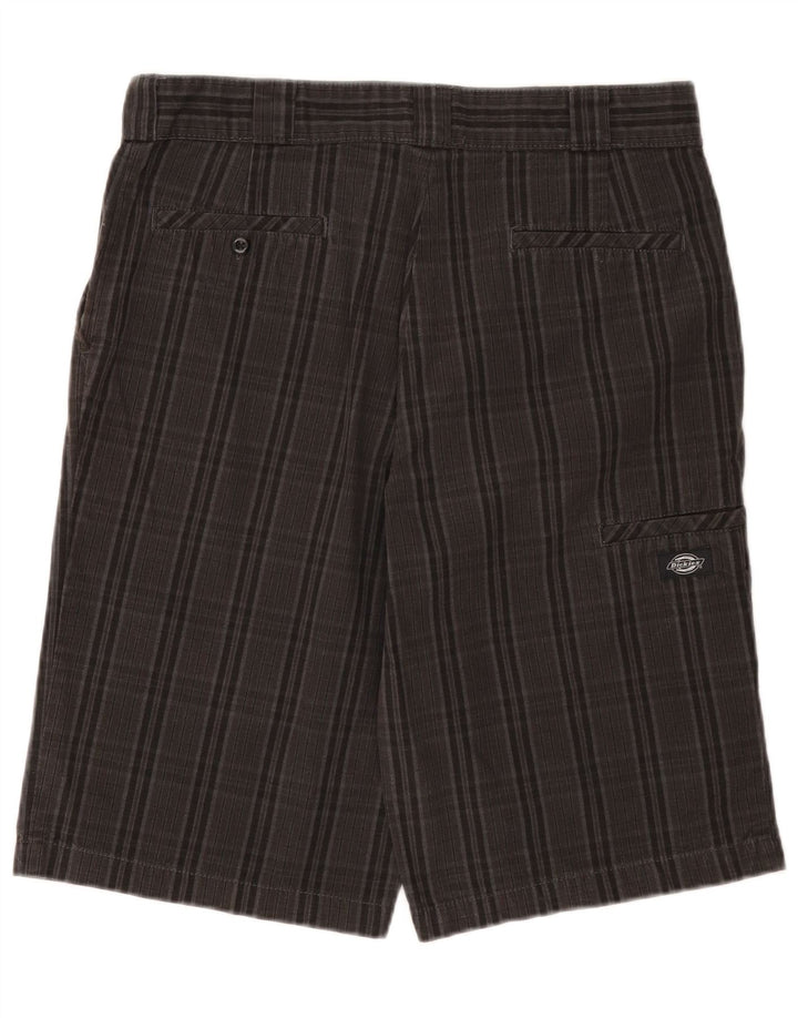 Shorts cargo masculino Dickies W34 grande algodão xadrez preto