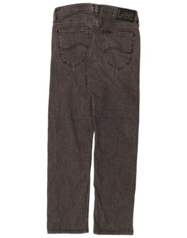 Lee Mens Daren Zip Fly Straight Jeans W28 L28 Algodão Cinza