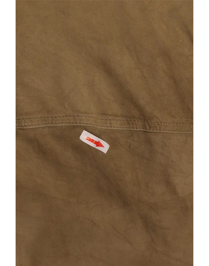 Jaqueta bomber masculina de camurça Scout UK 40 verde grande