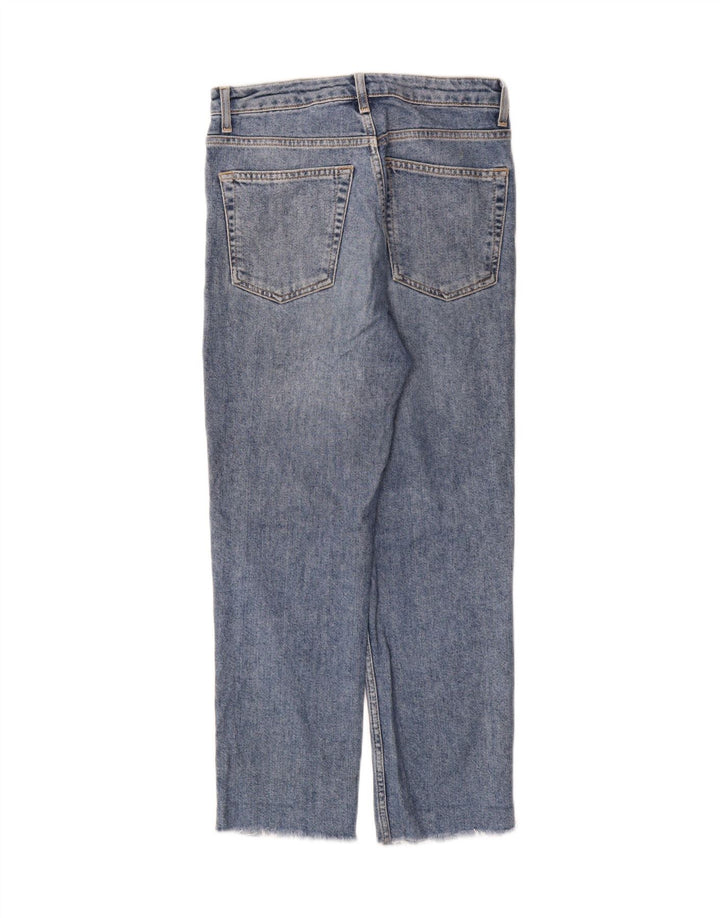 Jeans recortados femininos Topshop W28 L25 algodão azul