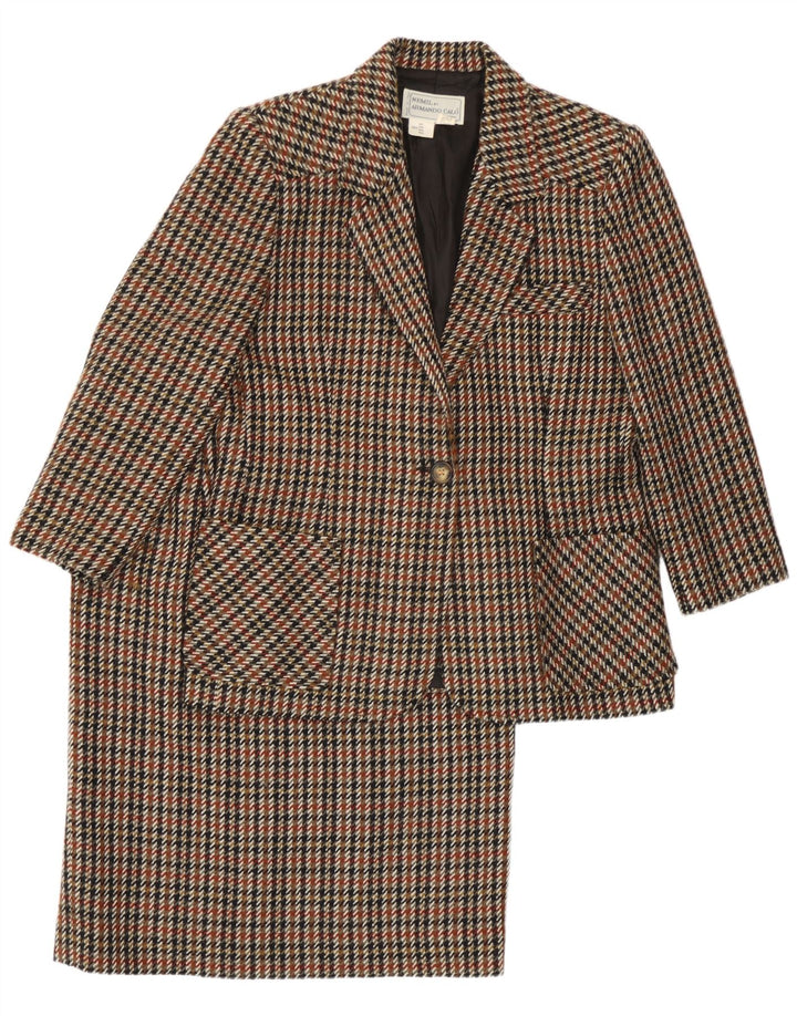 Conjunto de saia feminina Armando Calo 2 peças UK 14 médio W30 multicolorido