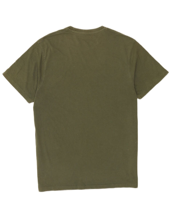 Camiseta gráfica masculina Mountain Warehouse verde médio