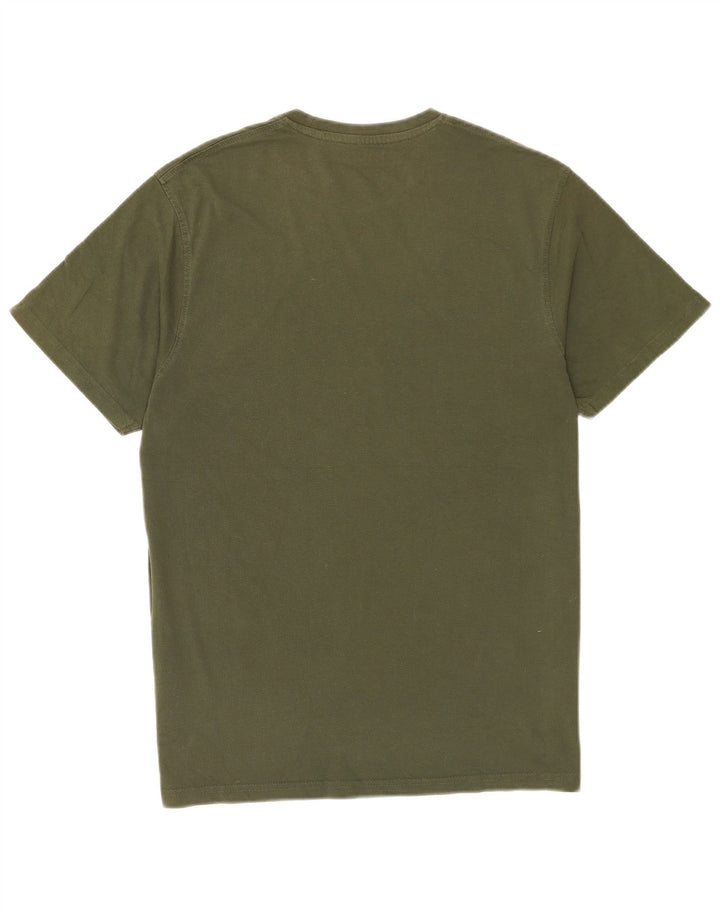 Camiseta gráfica masculina Mountain Warehouse verde médio