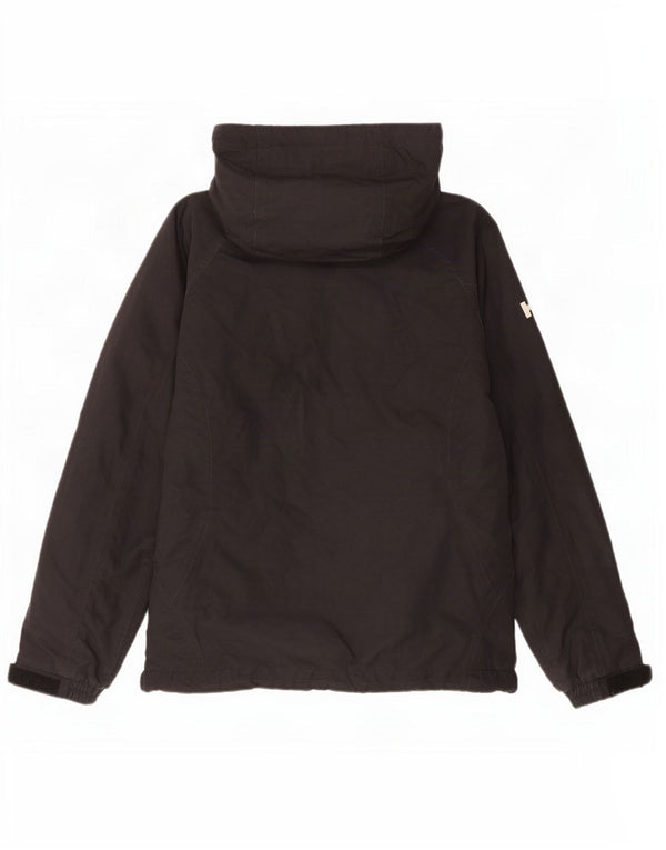 Jaqueta corta-vento feminina Helly Hansen com capuz UK 10 poliéster preto pequeno