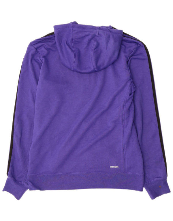 Adidas Mens Climalite Zip Hoodie Suéter Médio Roxo Poliéster