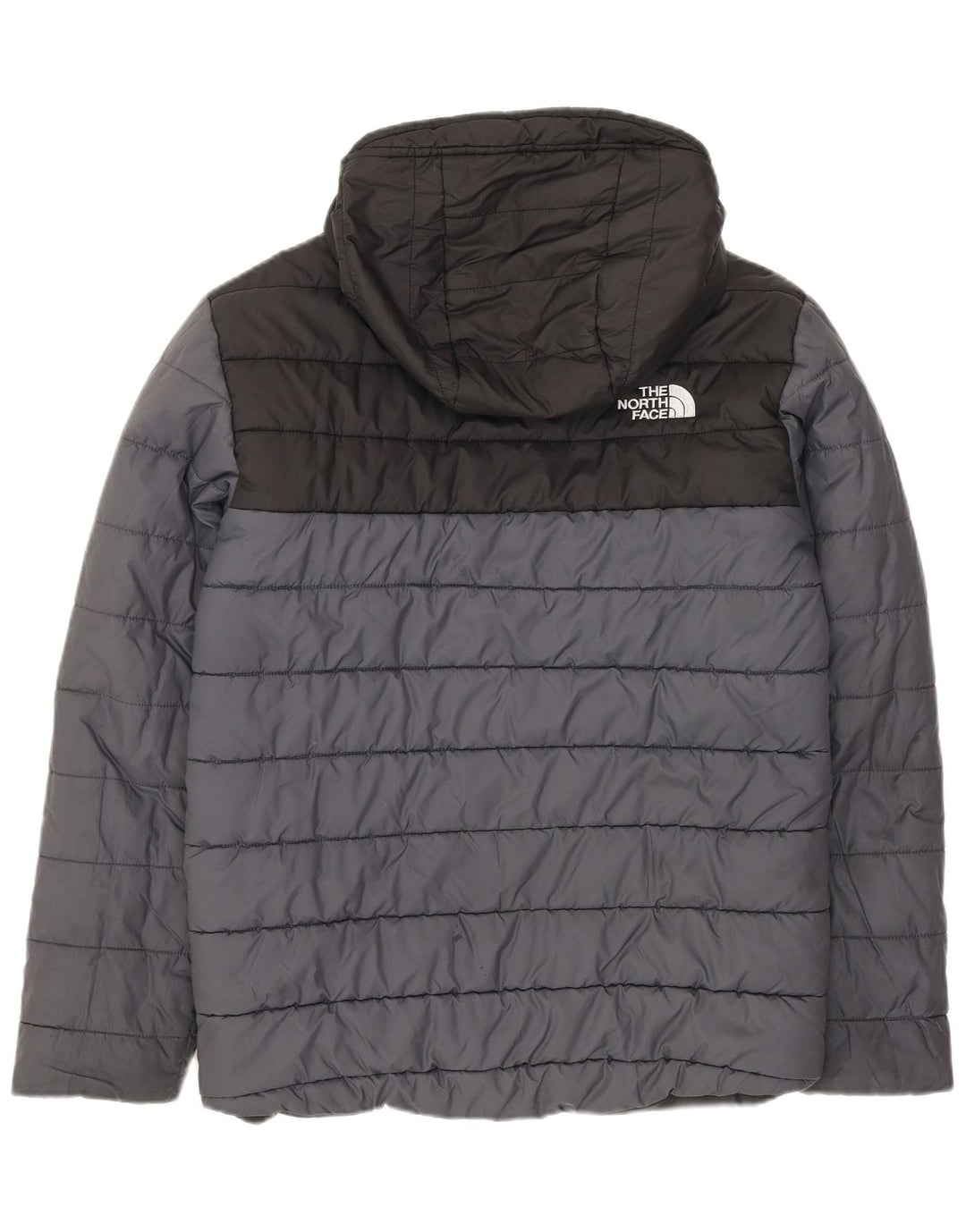 Jaqueta acolchoada The North Face Boys 11-12 anos grande bloco cinza