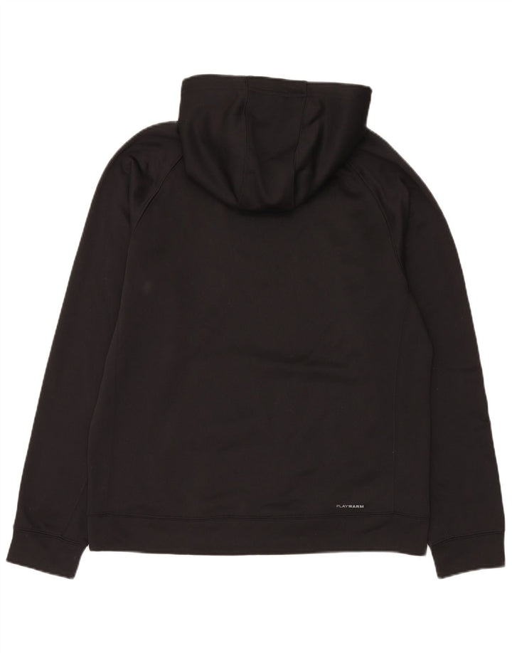 Reebok Mens Hoodie Jumper Médio Preto Poliéster