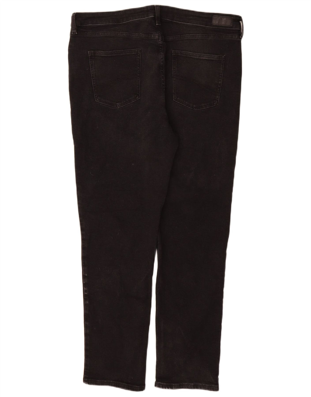 Calça jeans feminina Fat Face Sway Slim UK 18 XL W38 L30 algodão preto