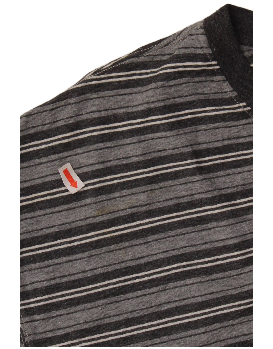Camiseta masculina CALVIN KLEIN grande algodão listrado cinza
