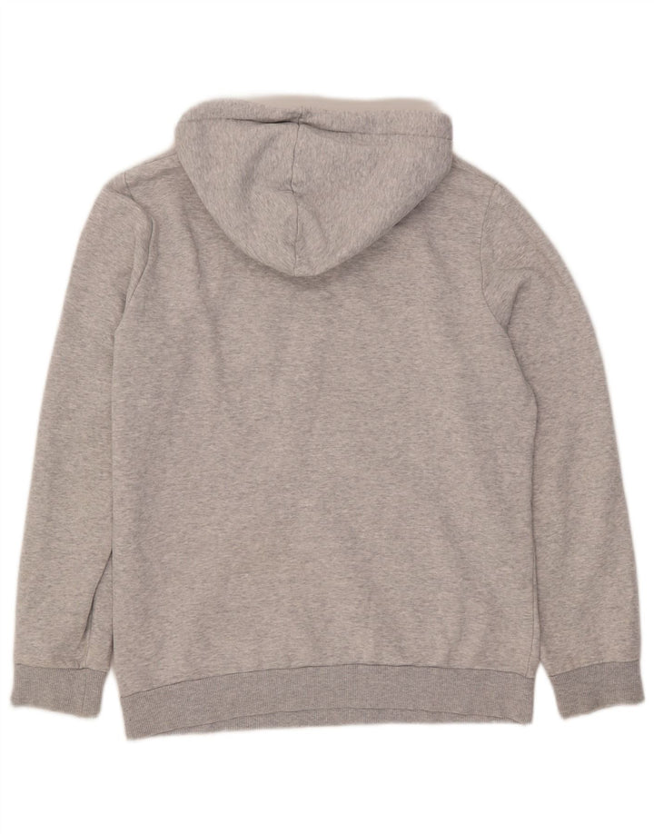 Puma masculino gráfico moletom com capuz pequeno algodão cinza