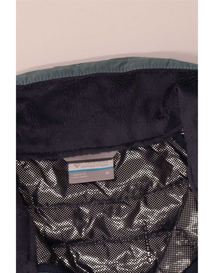 Colete acolchoado Omni-Heat feminino Columbia UK 14 poliéster azul médio