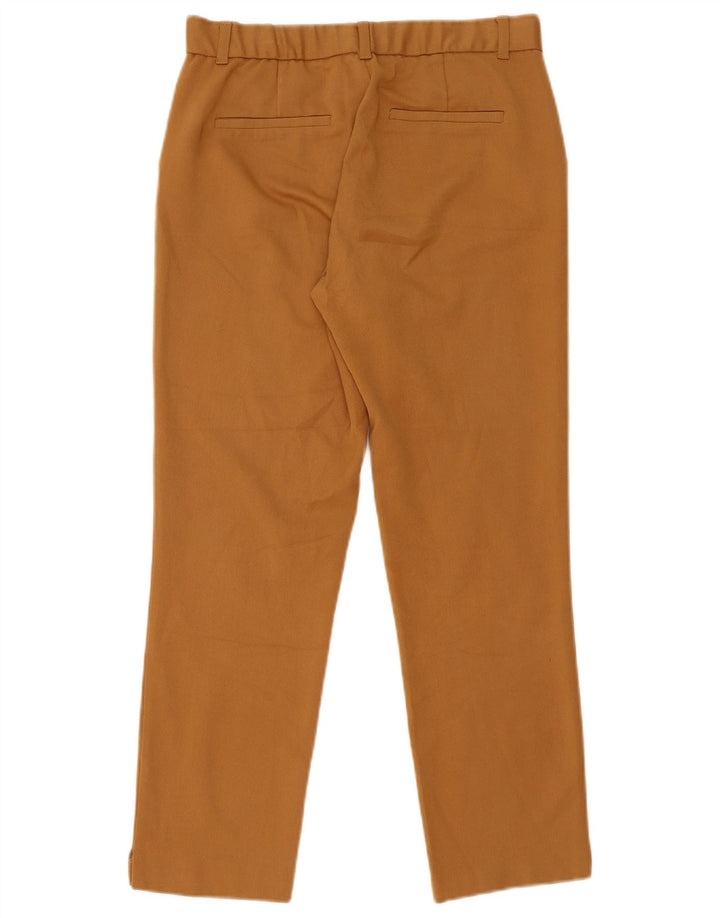 Zara Calça Feminina Slim Cropped Médio W28 L25 Marrom Poliéster