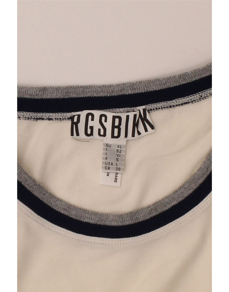 BIKKEMBERGS Mens T-Shirt Top Medium Off White Cotton Vintage Bikkembergs and Second-Hand Bikkembergs from Messina Hembry 