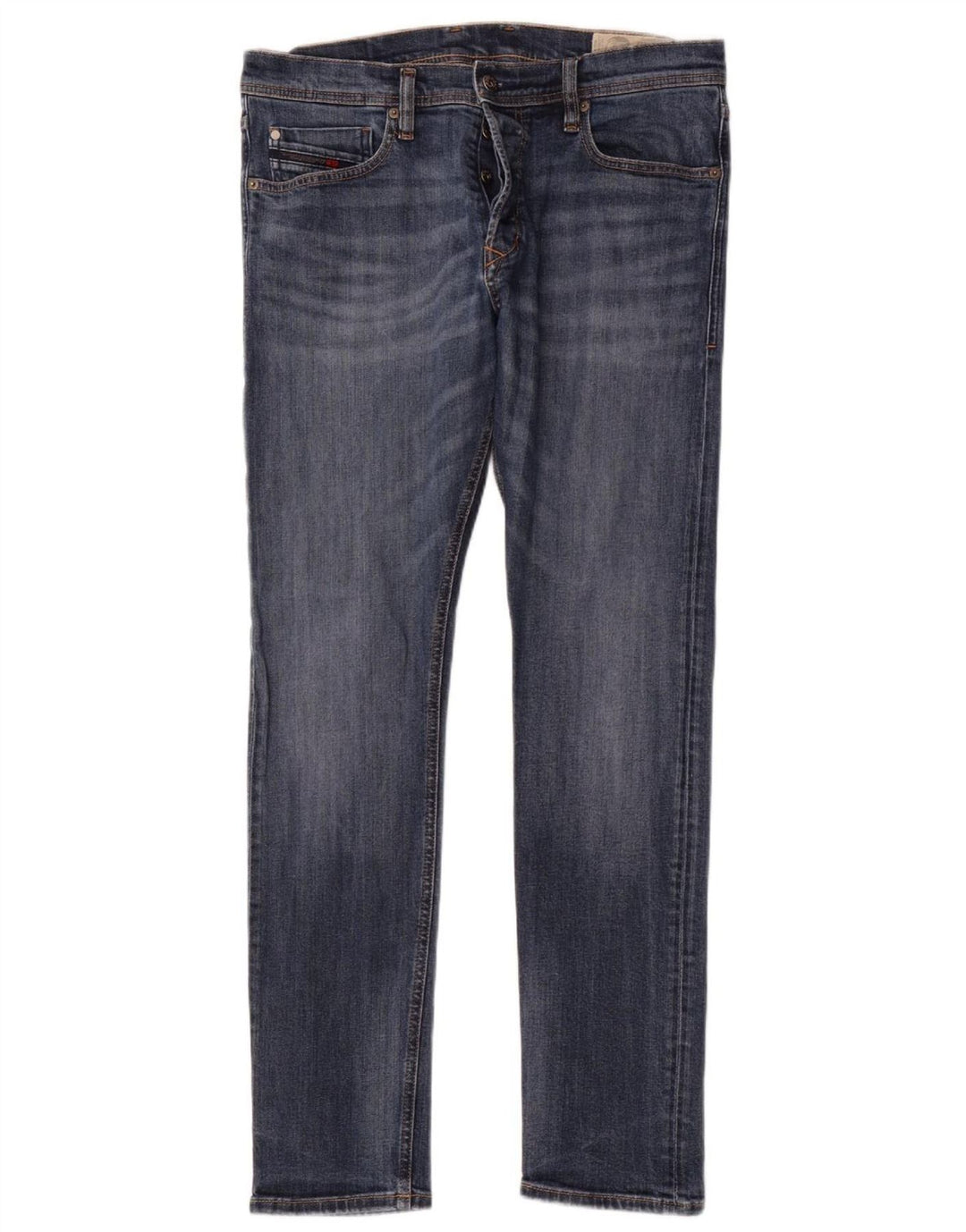 Diesel Mens Slim Jeans W31 L32 Azul Algodão