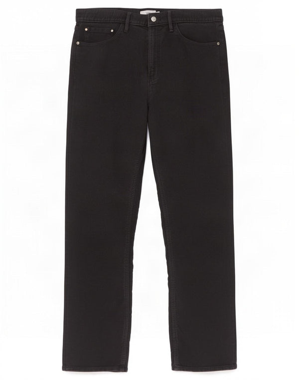 Calça masculina reta casual Marks & Spencer W34 L31 algodão azul marinho