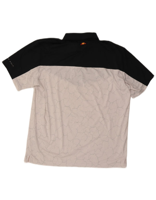Camisa polo masculina Ellesse XL branca colorblock poliéster