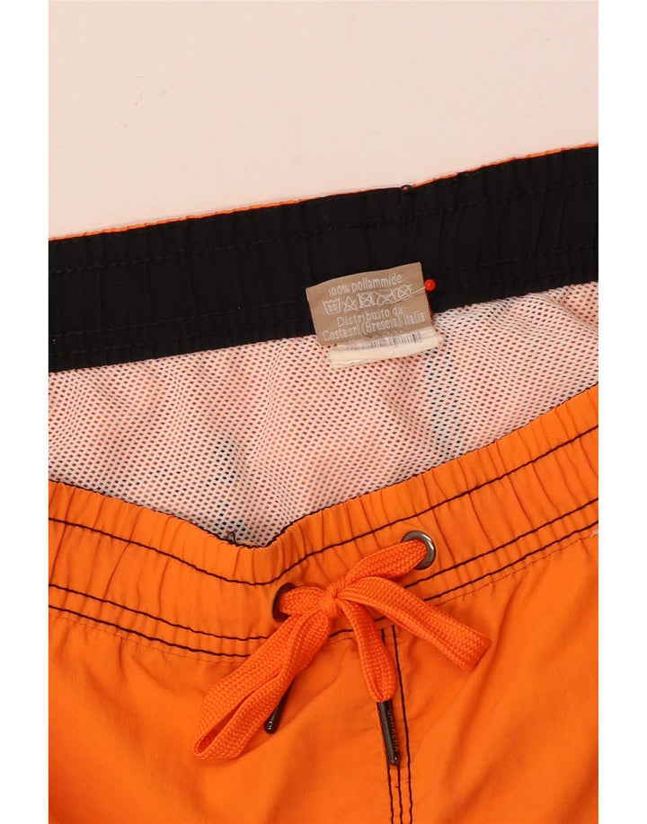 Shorts de natação masculino Carrera Graphic laranja médio poliamida