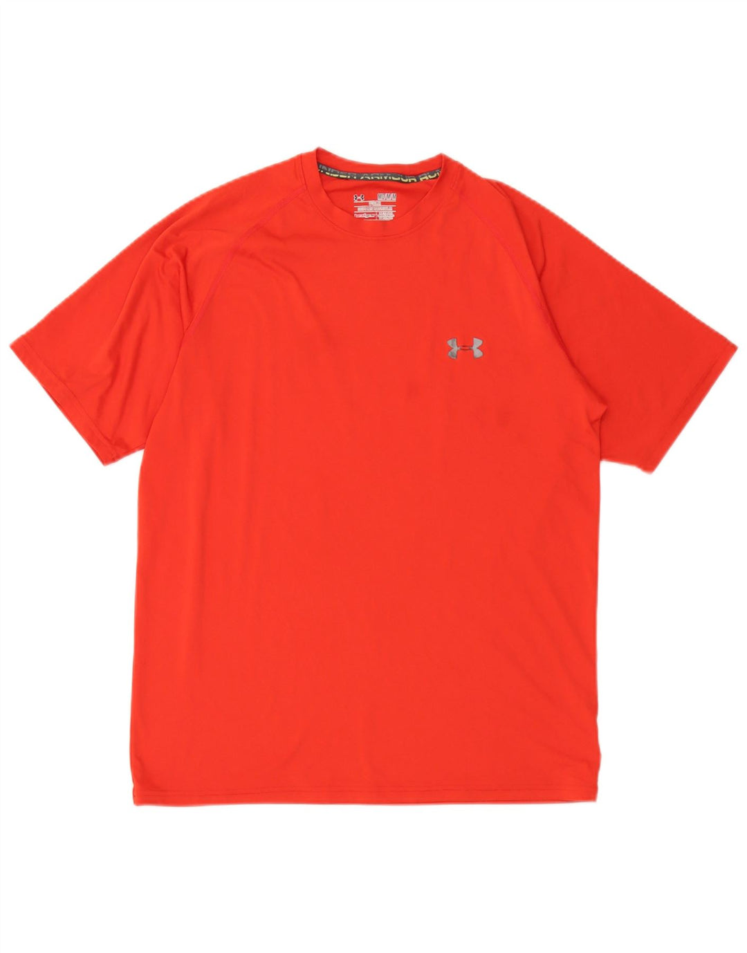 Camiseta masculina Under Armour Heat Gear superior poliéster vermelho médio