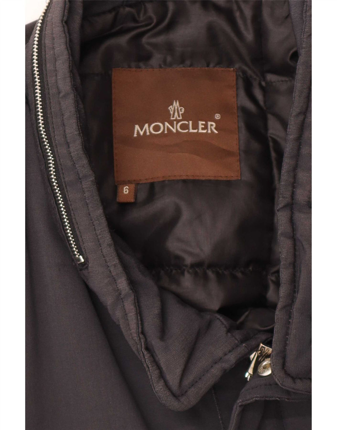 Jaqueta militar acolchoada masculina Moncler tamanho 6 3XL algodão preto
