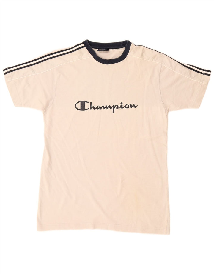 Camiseta masculina gráfica Champion pequeno algodão cinza