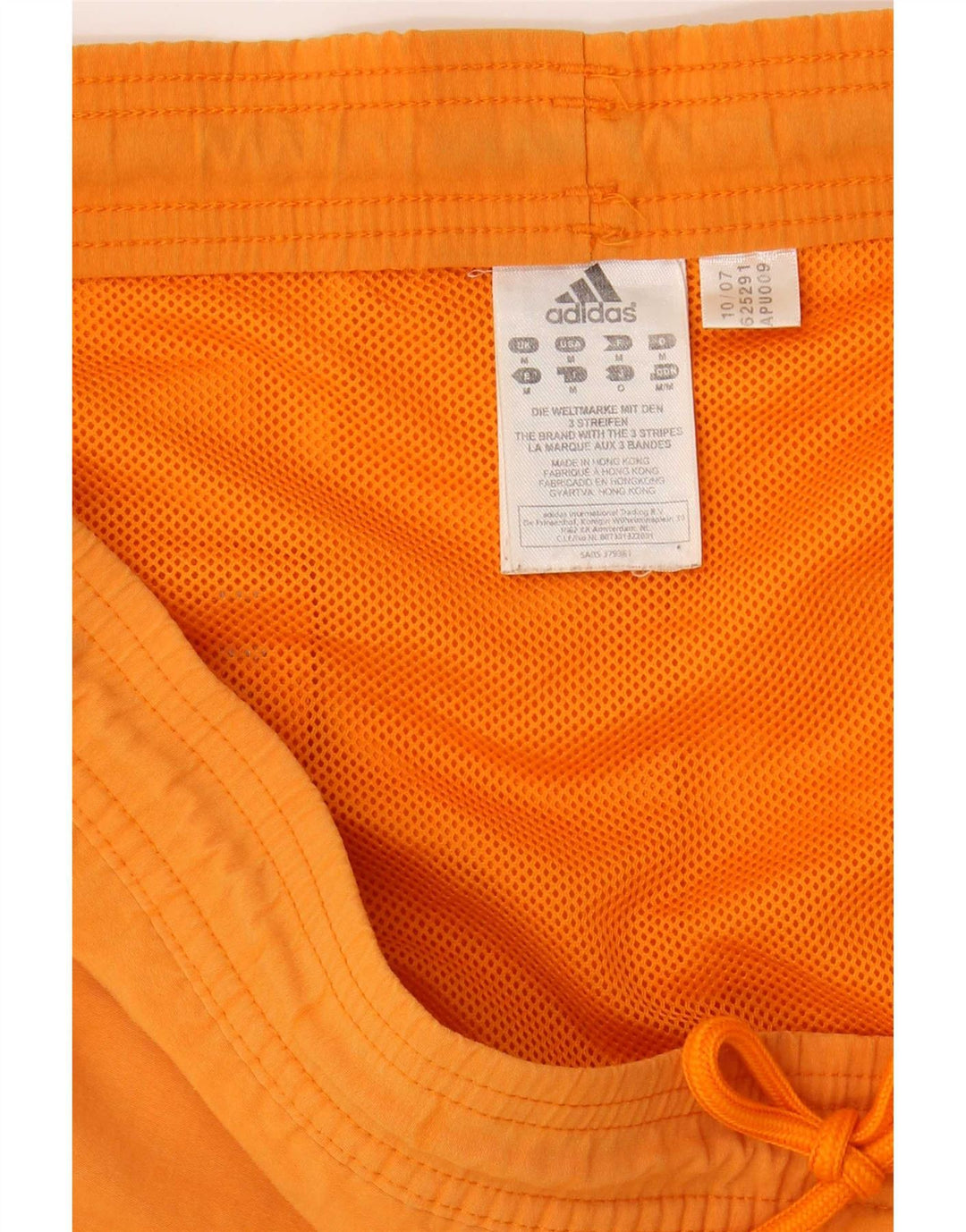 Shorts de natação masculino Adidas médio laranja poliamida