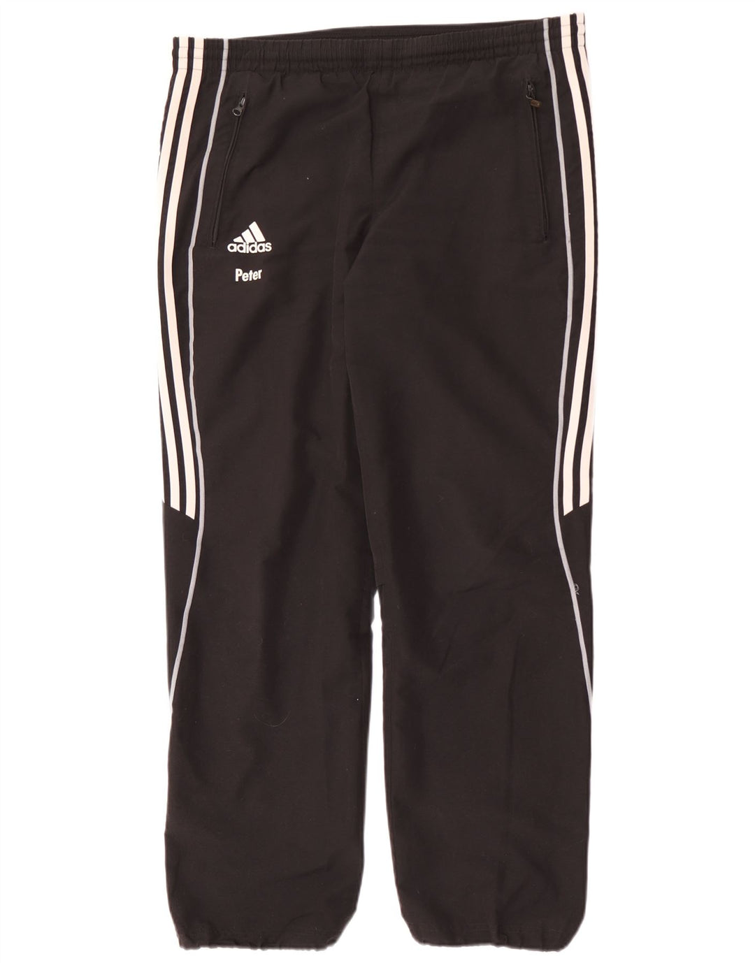 Adidas Mens Treino Calças Médio Preto Poliéster Esportes