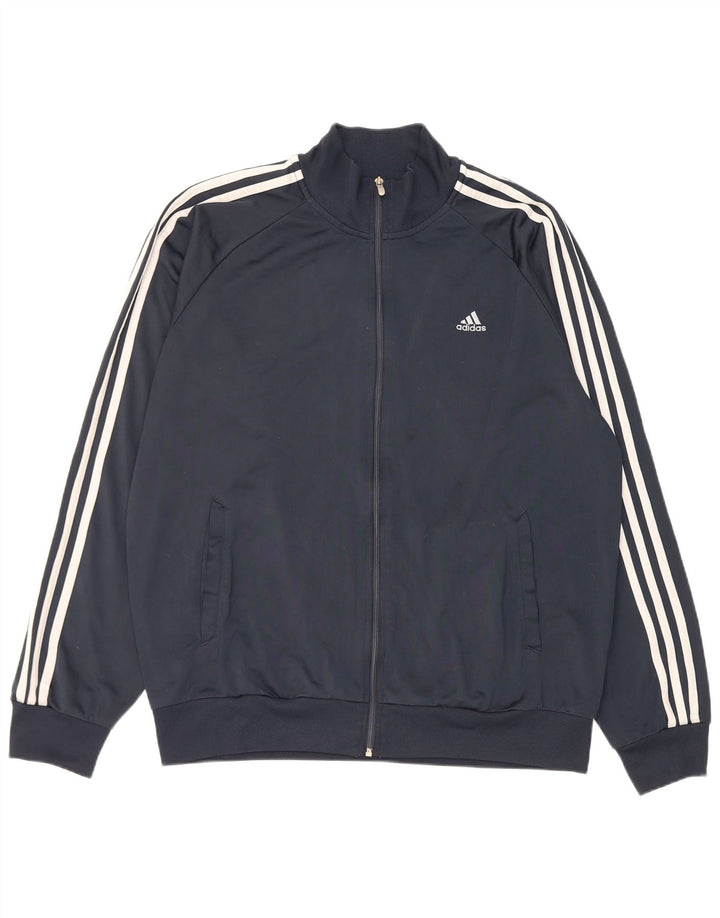 Adidas Mens Clima 365 Tracksuit Top Jacket Grande Poliéster Azul Marinho