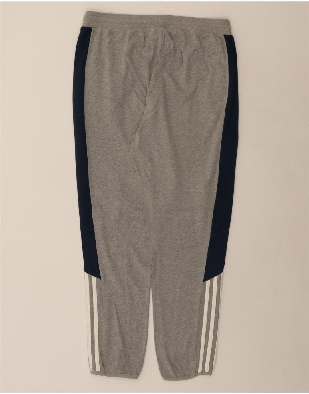 Calças de treino masculinas ADIDAS XL cinza colorblock algodão