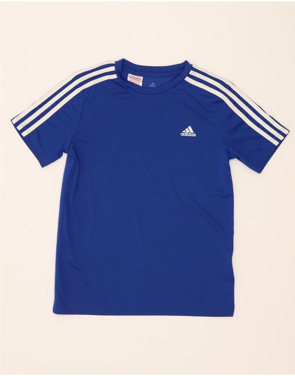 Camiseta Adidas Menino Aeroready Top 11-12 Anos Azul Poliéster