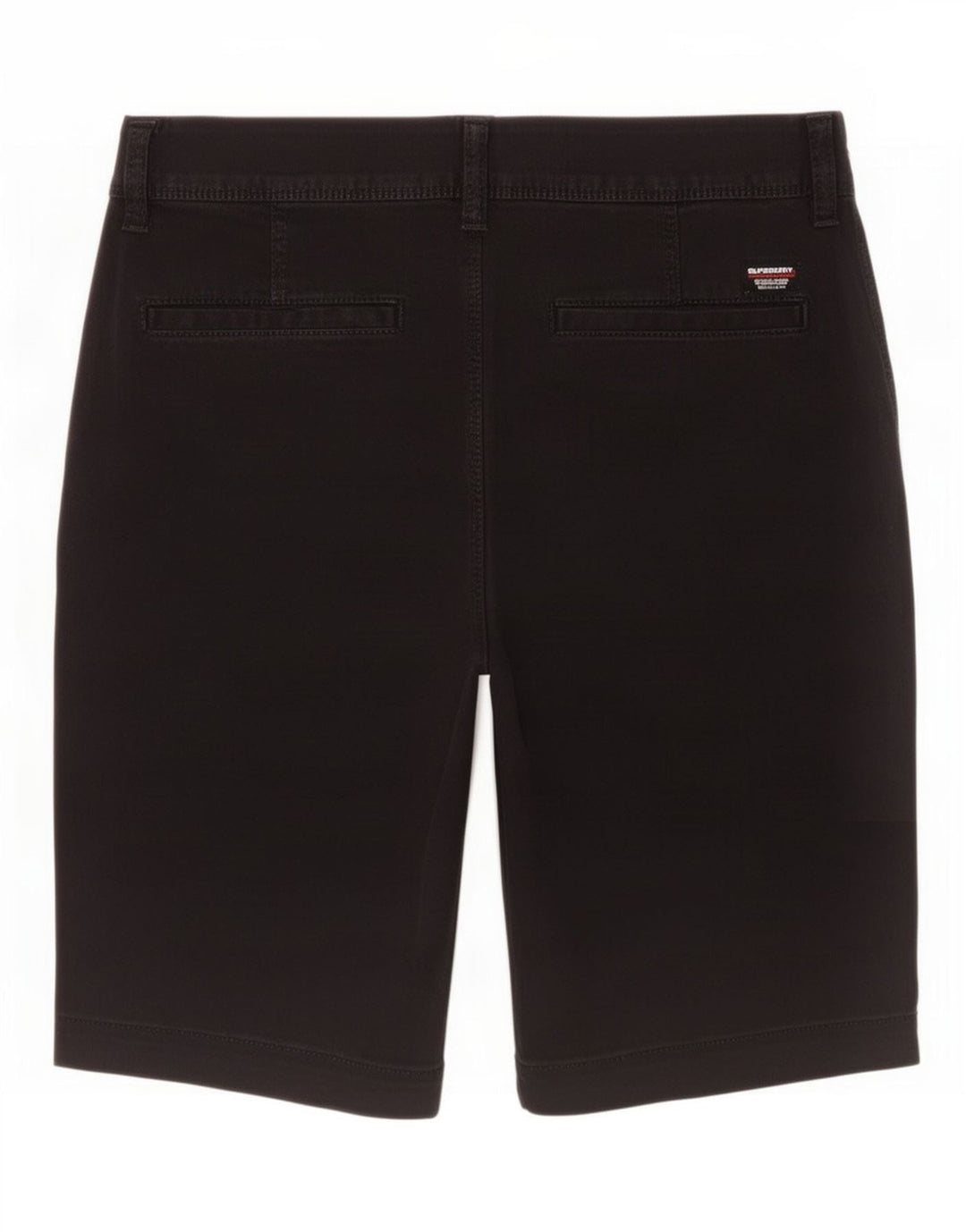 Superdry Mens Slim Fit Chino Shorts W30 Médio Algodão Preto
