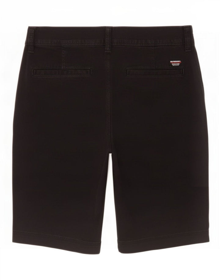 Superdry Mens Slim Fit Chino Shorts W30 Médio Algodão Preto