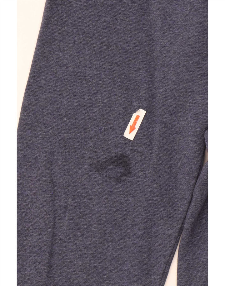 Suéter masculino Gant com zíper e gola em algodão azul marinho médio