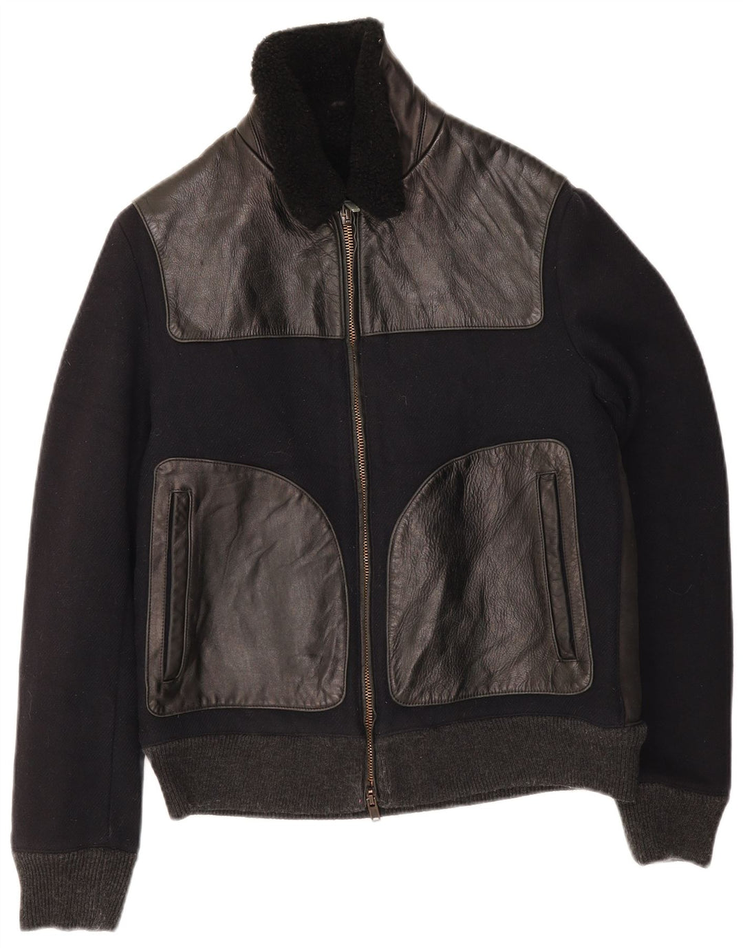 Jaqueta bomber masculina Grifoni IT 48 Medium Black Colourblock