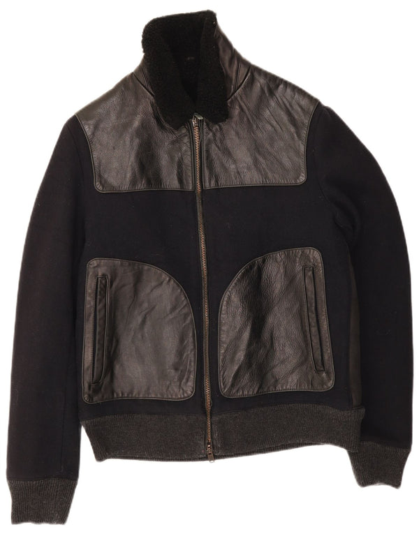 Jaqueta bomber masculina Grifoni IT 48 Medium Black Colourblock