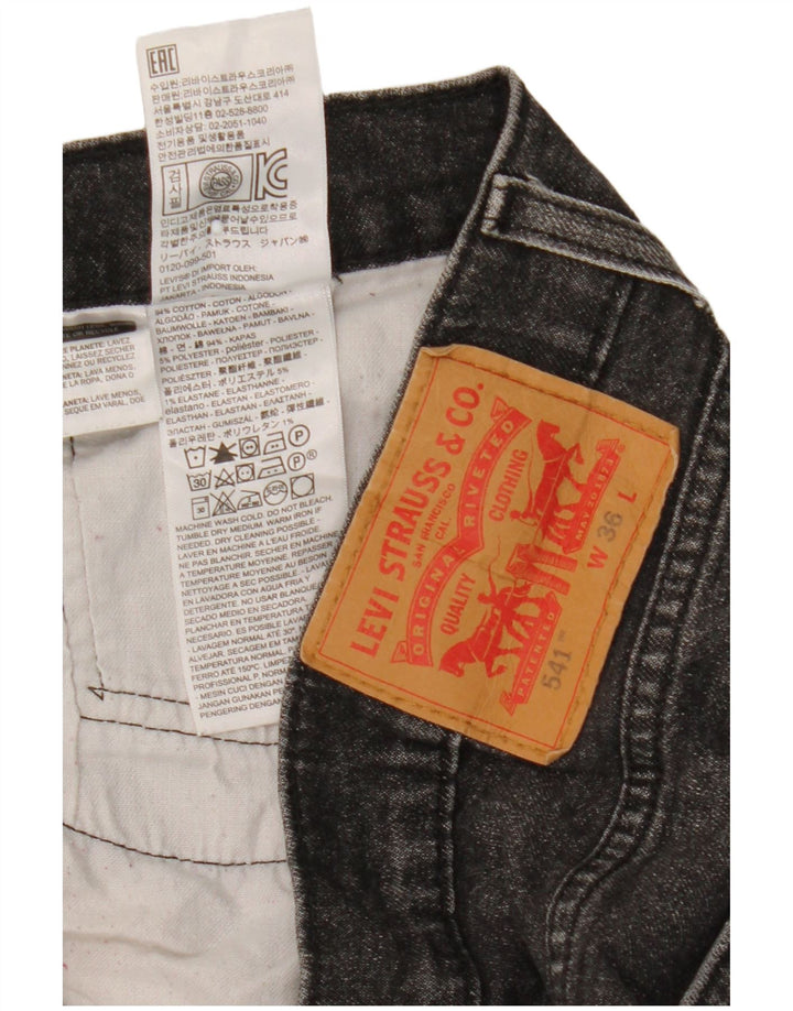 Shorts jeans masculino 541 Levi's W36 grande algodão preto