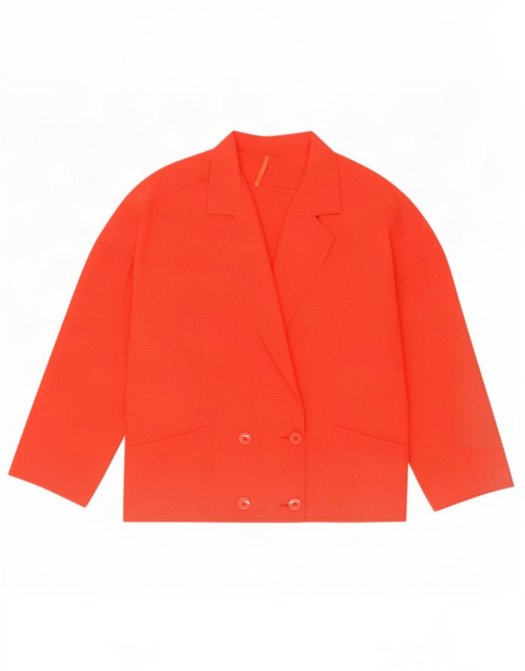 Jaqueta blazer feminina vintage oversized com peito duplo Reino Unido 10 pequena vermelha
